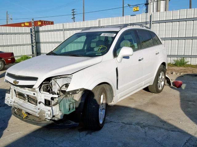 3GNAL4EK7ES633518 - 2014 CHEVROLET CAPTIVA LT WHITE photo 2