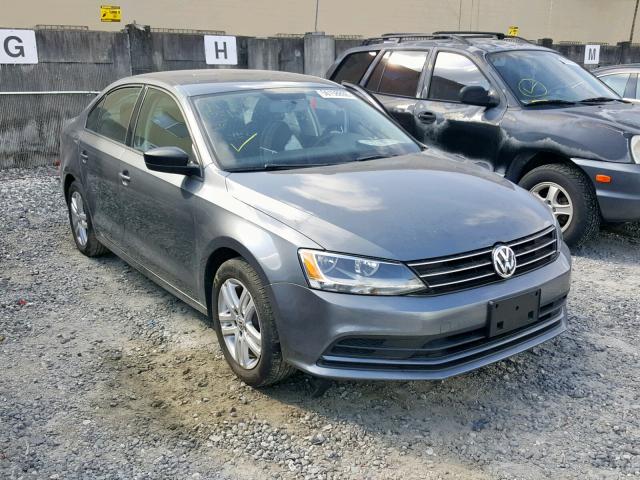 3VW1K7AJ4FM201949 - 2015 VOLKSWAGEN JETTA BASE Մոխրագույն լուսանկար 1