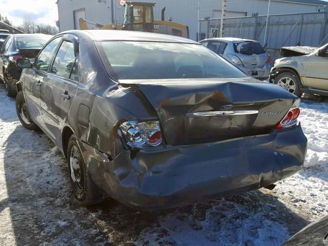 4T1BE32K85U541108 - 2005 TOYOTA CAMRY LE GRAY photo 3