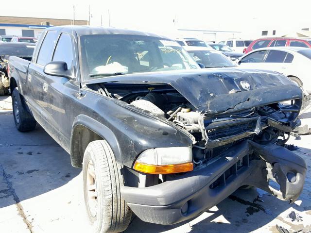 1D7HL38XX3S288296 - 2003 DODGE DAKOTA QUA BLACK photo 1