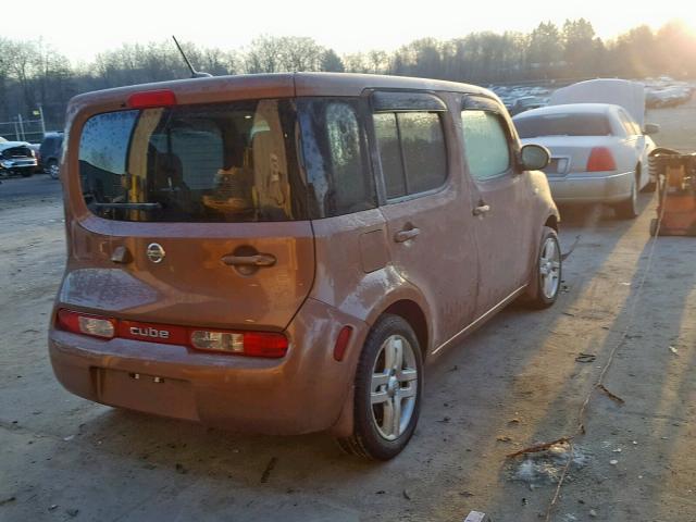 JN8AZ2KRXBT213285 - 2011 NISSAN CUBE BASE BROWN photo 4