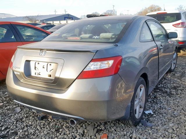 2HGFG12816H511298 - 2006 HONDA CIVIC EX GRAY photo 4