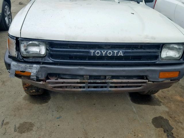 JT4RN81A7M0075847 - 1991 TOYOTA PICKUP 1/2 WHITE photo 9