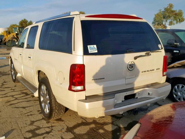 3GYFK66N05G193371 - 2005 CADILLAC ESCALADE E WHITE photo 3