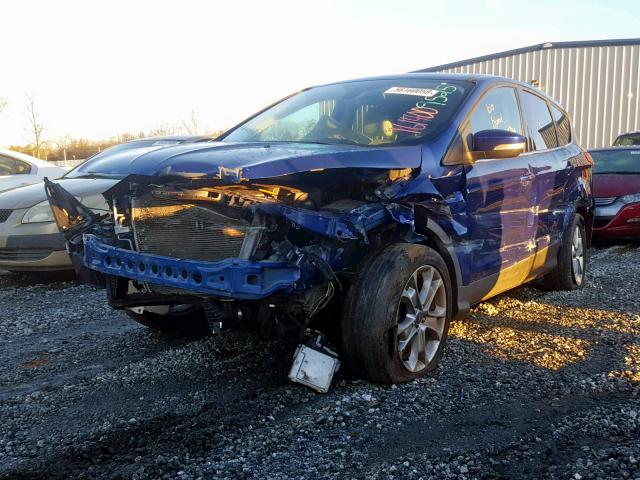 1FMCU0HX3DUB02678 - 2013 FORD ESCAPE SEL BLUE photo 2