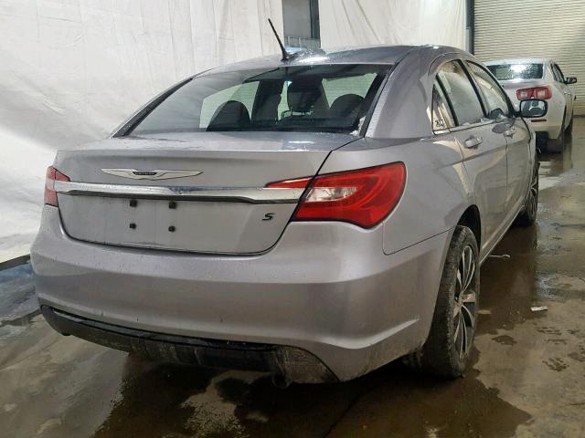 1C3CCBBB8DN580318 - 2013 CHRYSLER 200 TOURIN SILVER photo 4