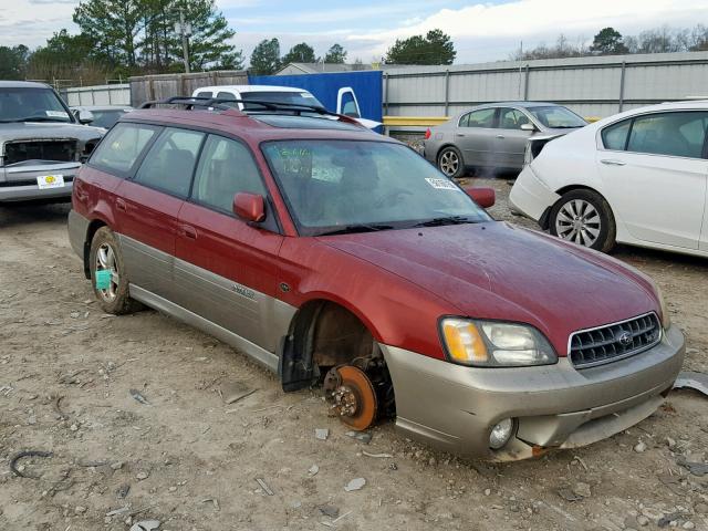 4S3BH806047604035 - 2004 SUBARU LEGACY OUT RED photo 1