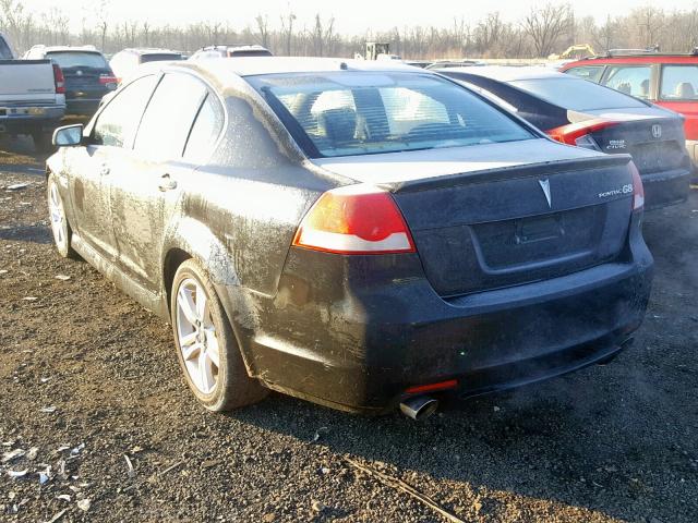 6G2ER57728L129337 - 2008 PONTIAC G8 BLACK photo 3