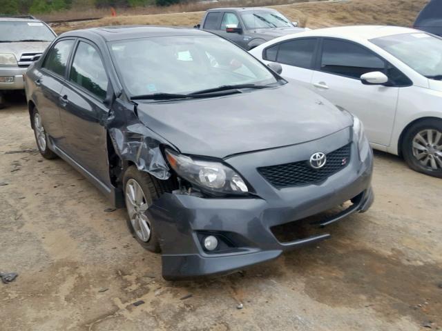 1NXBU4EE1AZ261619 - 2010 TOYOTA COROLLA BA GRAY photo 1