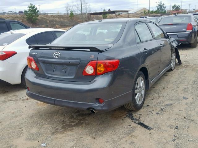 1NXBU4EE1AZ261619 - 2010 TOYOTA COROLLA BA GRAY photo 4