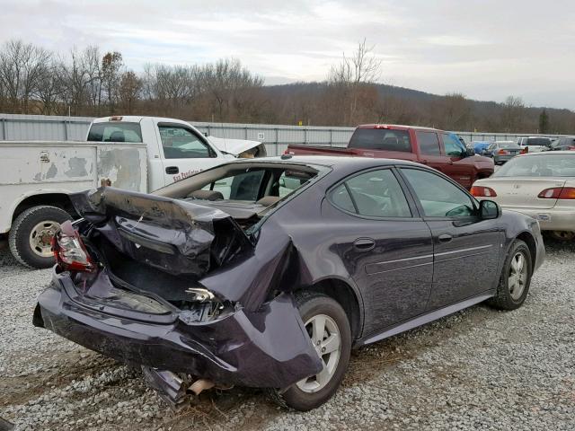 2G2WP552X71180619 - 2007 PONTIAC GRAND PRIX PURPLE photo 4