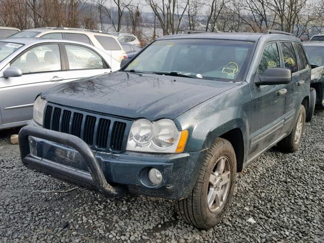 1J4GR48K05C614208 - 2005 JEEP GRAND CHER GREEN photo 2