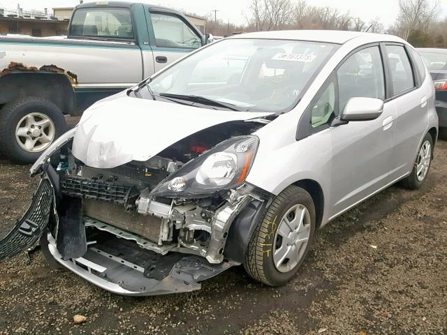 JHMGE8H34DC074425 - 2013 HONDA FIT SILVER photo 2