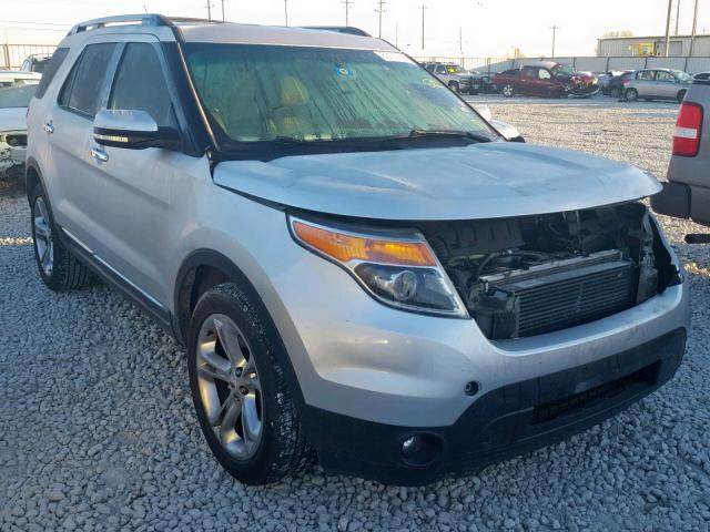 1FM5K7F92DGB26674 - 2013 FORD EXPLORER L SILVER photo 1