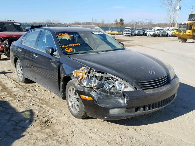 JTHBA30G345024949 - 2004 LEXUS ES 330 BLACK photo 1