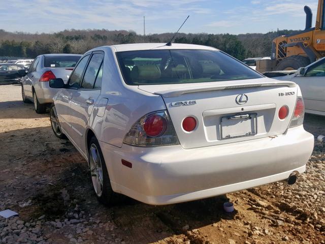 JTHBD192230075230 - 2003 LEXUS IS 300 WHITE photo 3