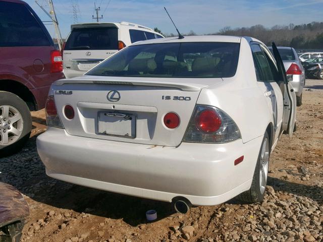 JTHBD192230075230 - 2003 LEXUS IS 300 WHITE photo 4