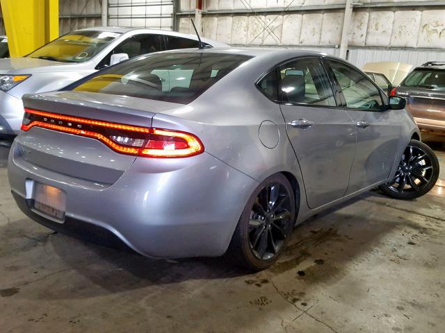 1C3CDFFA2GD816428 - 2016 DODGE DART SXT S GRAY photo 4