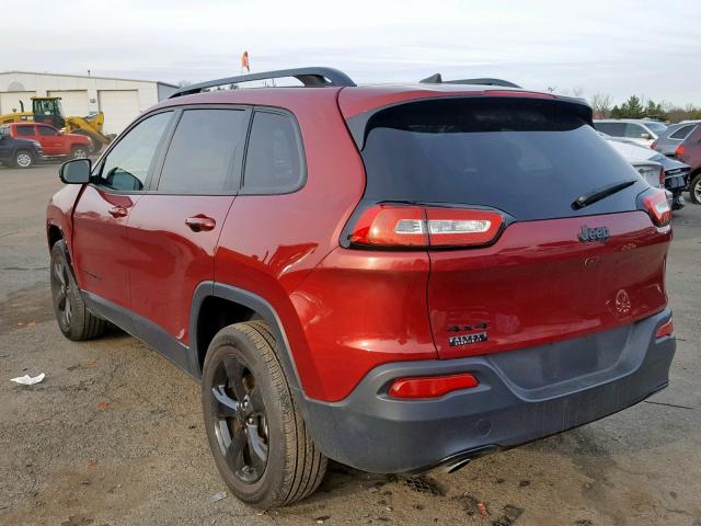 1C4PJMDB6GW360315 - 2016 JEEP CHEROKEE L RED photo 3