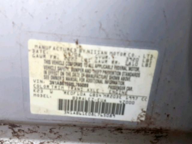 3N1AB61E08L765089 - 2008 NISSAN SENTRA 2.0 SILVER photo 10