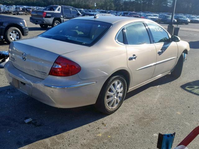 2G4WD582281139186 - 2008 BUICK LACROSSE C BEIGE photo 4