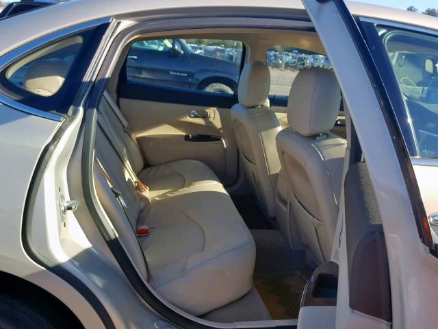 2G4WD582281139186 - 2008 BUICK LACROSSE C BEIGE photo 6