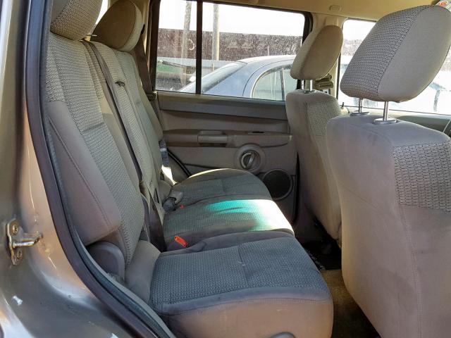 1J8HG48NX6C246821 - 2006 JEEP COMMANDER Qızıl foto 6