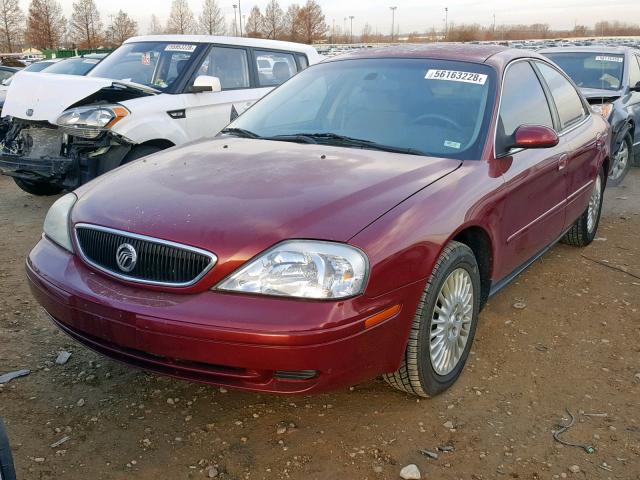 1MEFM50U03A602456 - 2003 MERCURY SABLE GS RED photo 2