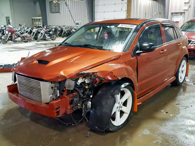 1B3HB68F98D678759 - 2008 DODGE CALIBER SR ORANGE photo 2