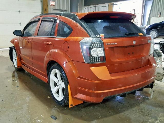 1B3HB68F98D678759 - 2008 DODGE CALIBER SR ORANGE photo 3