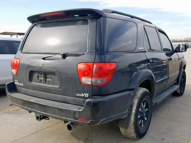 5TDZT38A55S258953 - 2005 TOYOTA SEQUOIA LI BLACK photo 4