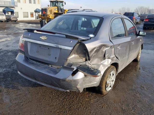 KL1TD556X8B269724 - 2008 CHEVROLET AVEO BASE ნაცრისფერი ფოტო 4