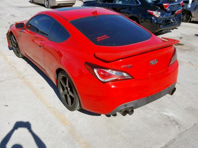 KMHHU6KJ1DU104121 - 2013 HYUNDAI GENESIS CO RED photo 3