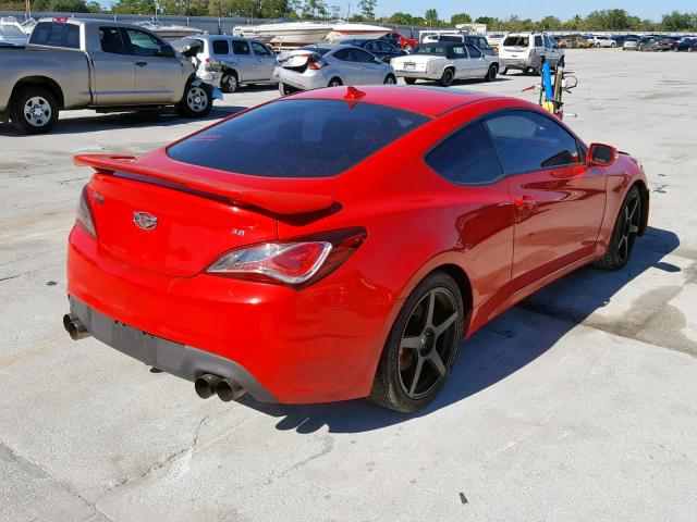 KMHHU6KJ1DU104121 - 2013 HYUNDAI GENESIS CO RED photo 4