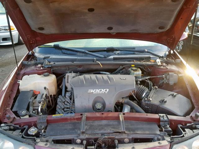 1G2HY54K824225237 - 2002 PONTIAC BONNEVILLE BURGUNDY photo 7