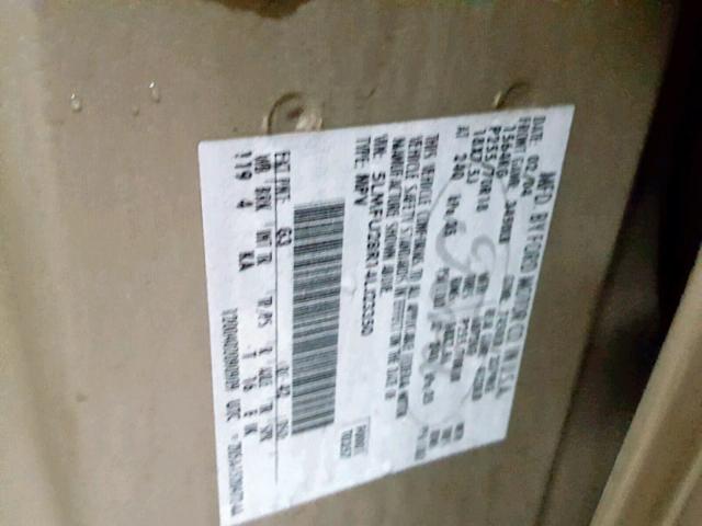 5LMFU28R14LJ23350 - 2004 LINCOLN NAVIGATOR 金色 照片 10