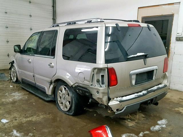 5LMFU28R14LJ23350 - 2004 LINCOLN NAVIGATOR 金色 照片 3