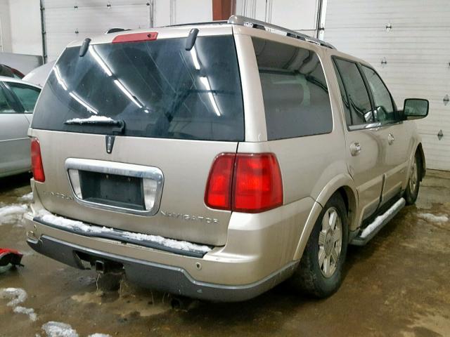 5LMFU28R14LJ23350 - 2004 LINCOLN NAVIGATOR 金色 照片 4