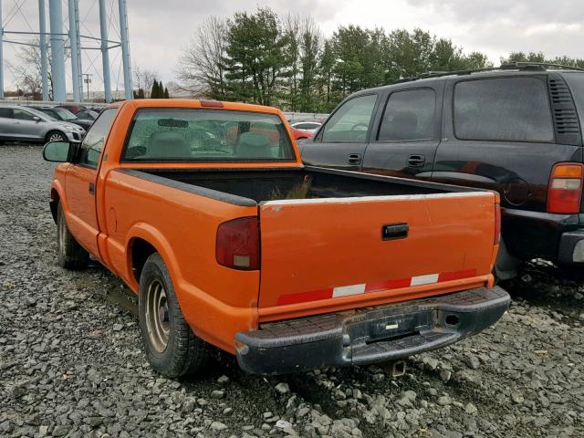 1GTCS14W518216618 - 2001 GMC SONOMA ORANGE photo 3