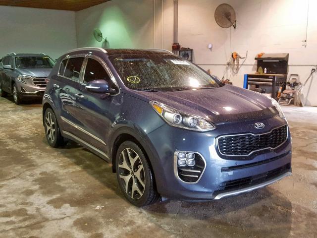 KNDPR3A6XH7046785 - 2017 KIA SPORTAGE S BLUE photo 1