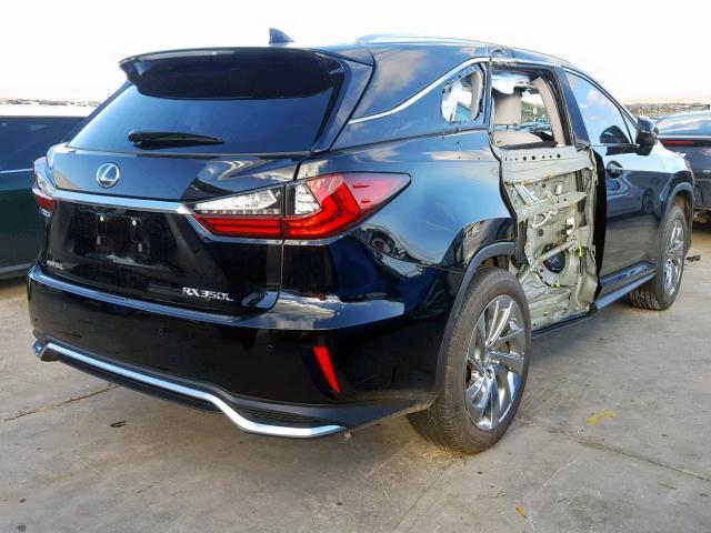 JTJGZKCA1J2001746 - 2018 LEXUS RX 350 L BLACK photo 4