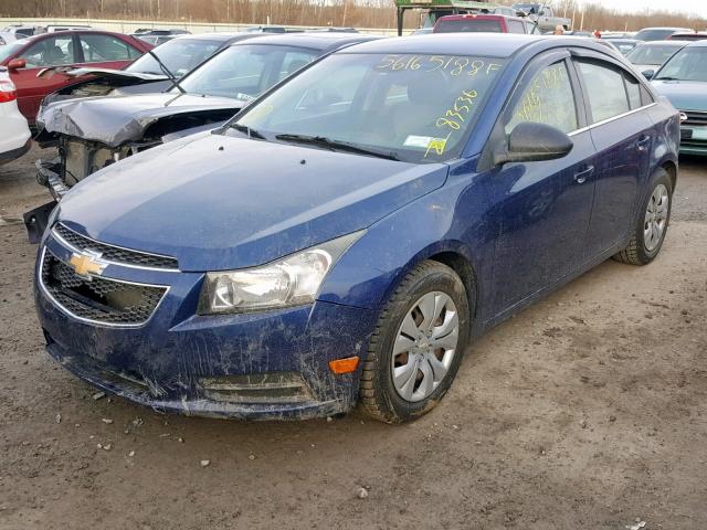 1G1PC5SHXC7106174 - 2012 CHEVROLET CRUZE LS BLUE photo 2