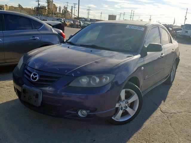 JM1BK323251236372 - 2005 MAZDA 3 S BLUE photo 2