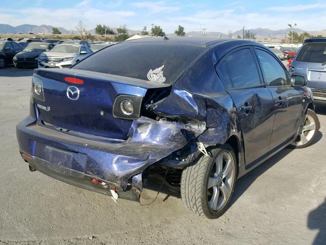 JM1BK323251236372 - 2005 MAZDA 3 S BLUE photo 4