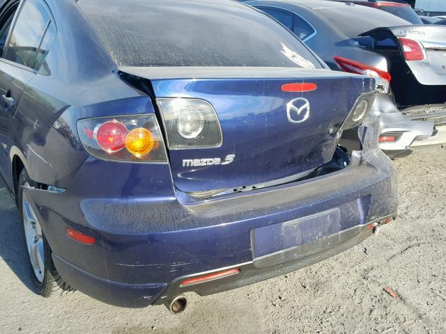 JM1BK323251236372 - 2005 MAZDA 3 S BLUE photo 9