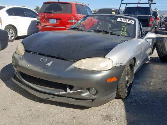 JM1NB353330300768 - 2003 MAZDA MX-5 MIATA SILVER photo 1