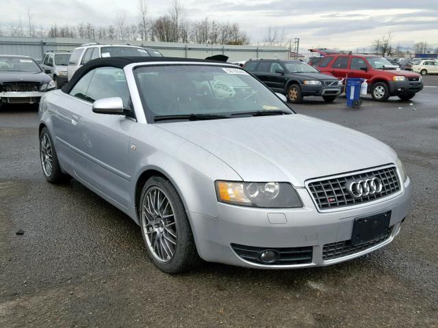 WUARL48H85K901048 - 2005 AUDI S4 QUATTRO SILVER photo 1