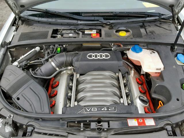 WUARL48H85K901048 - 2005 AUDI S4 QUATTRO SILVER photo 7