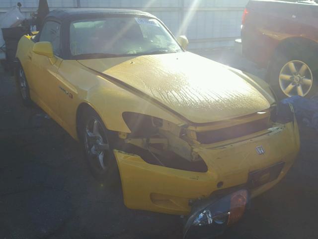 JHMAP11401T003390 - 2001 HONDA S2000 YELLOW photo 1