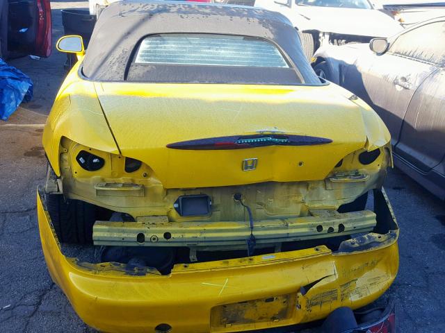 JHMAP11401T003390 - 2001 HONDA S2000 YELLOW photo 6